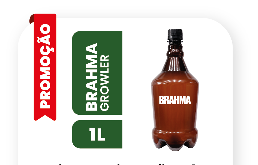 Growler Brahma Pilsen 1L